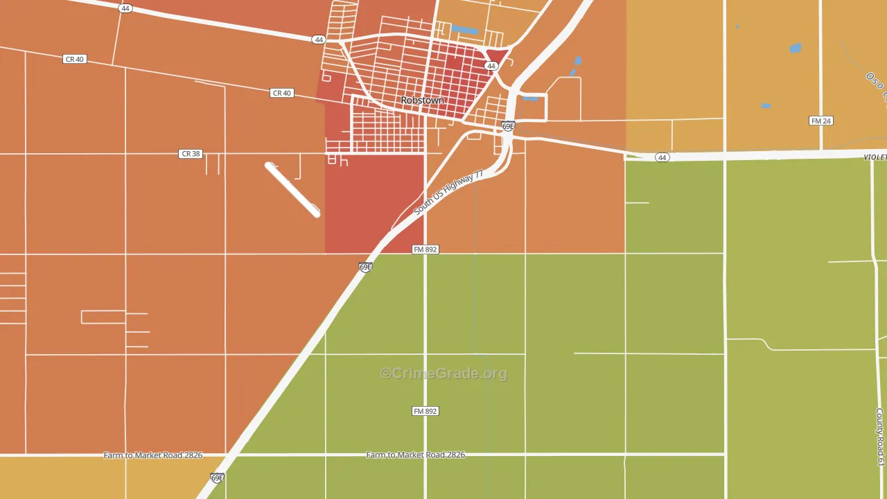 San Pedro, TX Map of Theft Rates