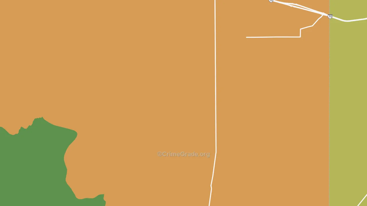 San Simon, AZ Map of Theft Rates