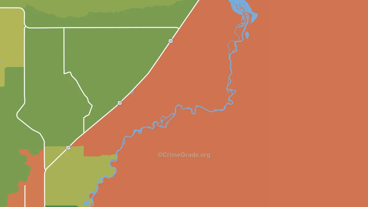 Sand Draw, WY Map of Theft Rates