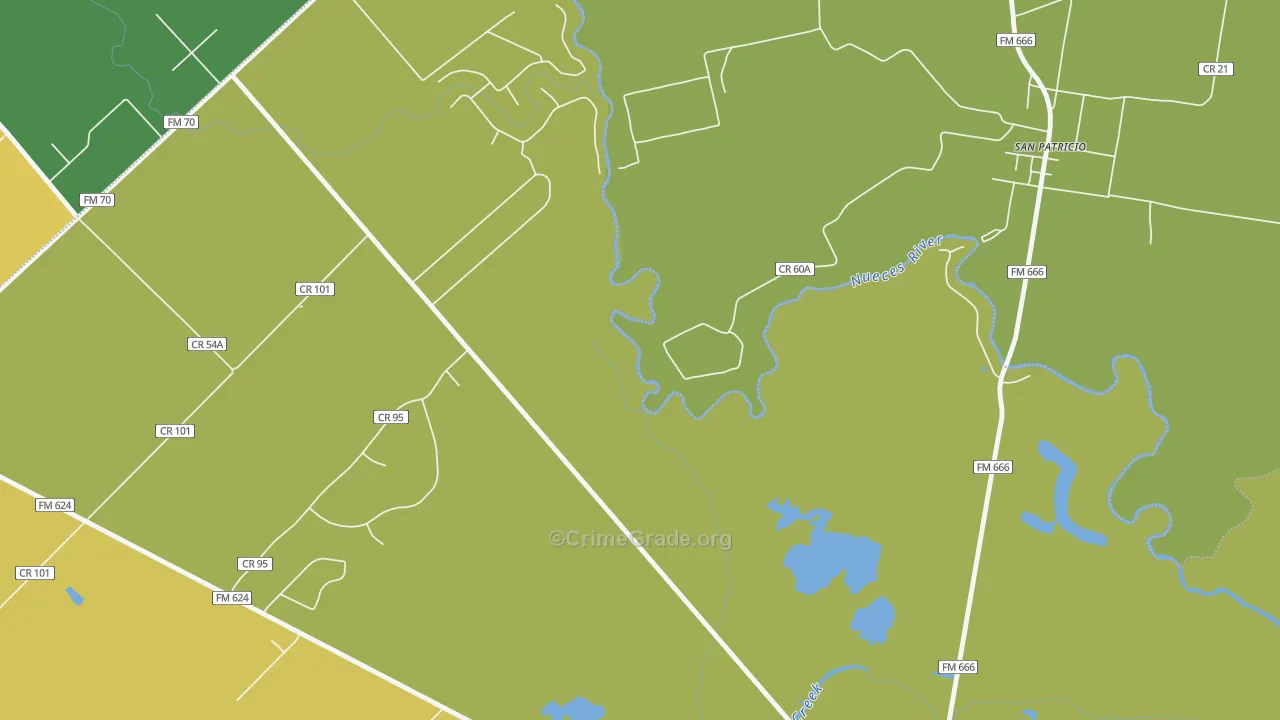 Sandy Hollow-Escondidas, TX Map of Theft Rates