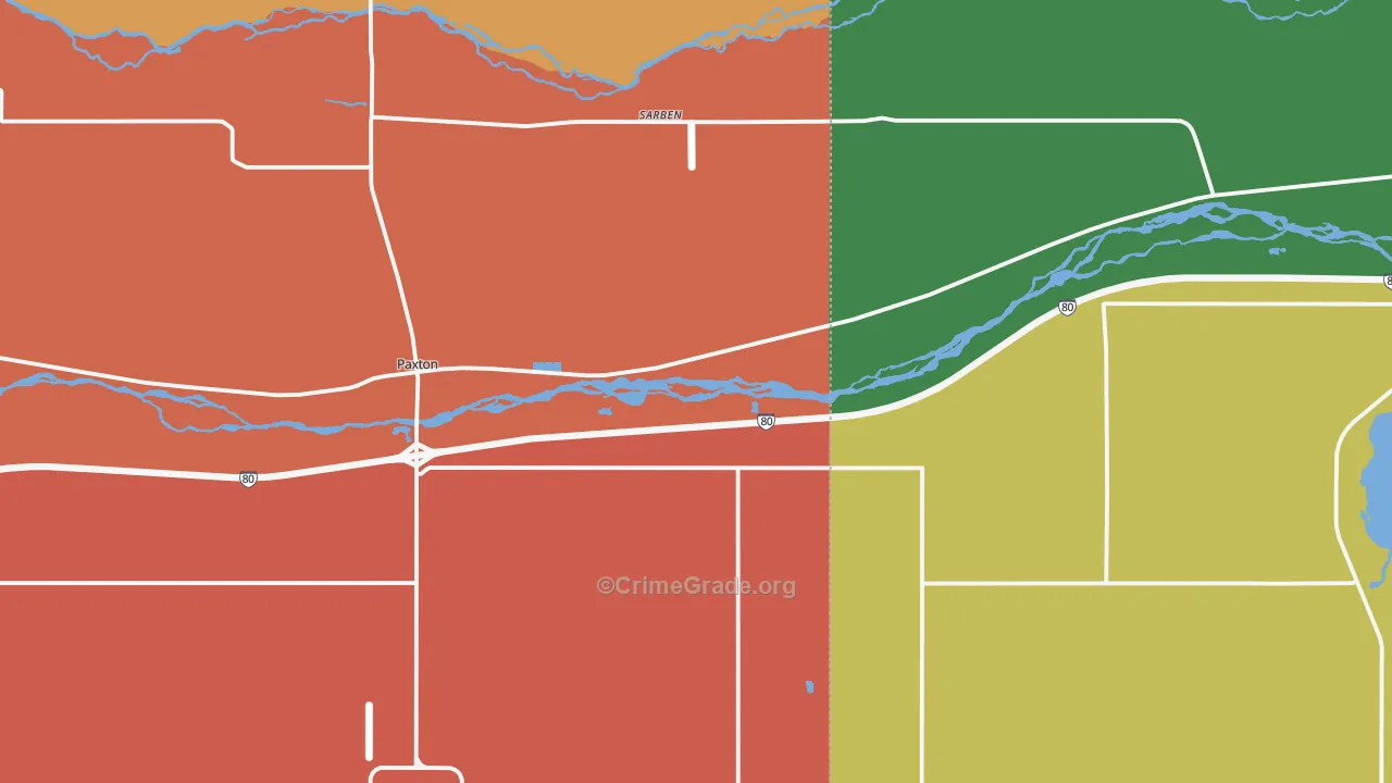 Sarben, NE Map of Theft Rates