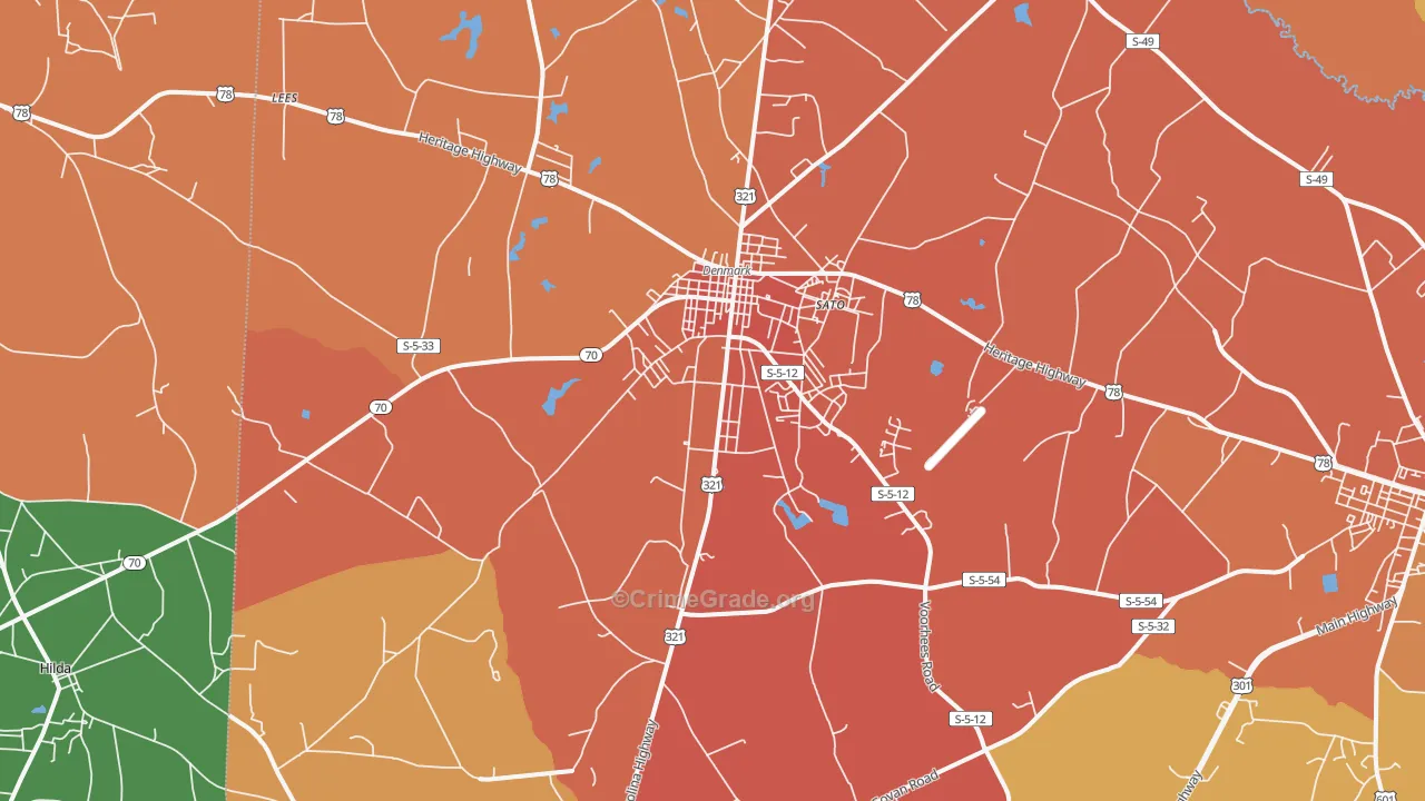 Sato, SC Map of Theft Rates