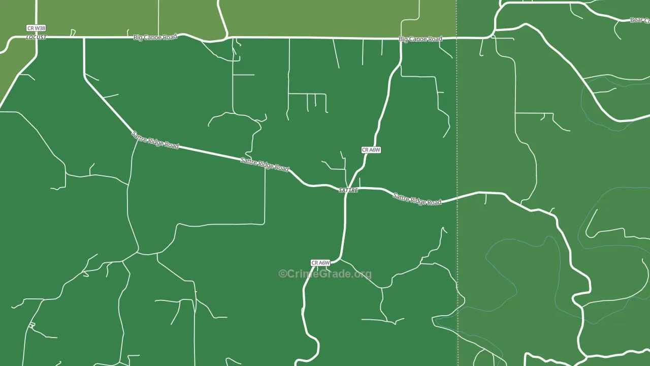 Sattre, IA Map of Theft Rates