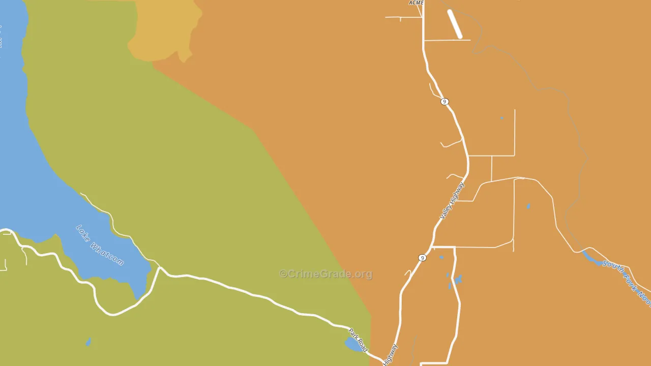 Saxon, WA Map of Theft Rates