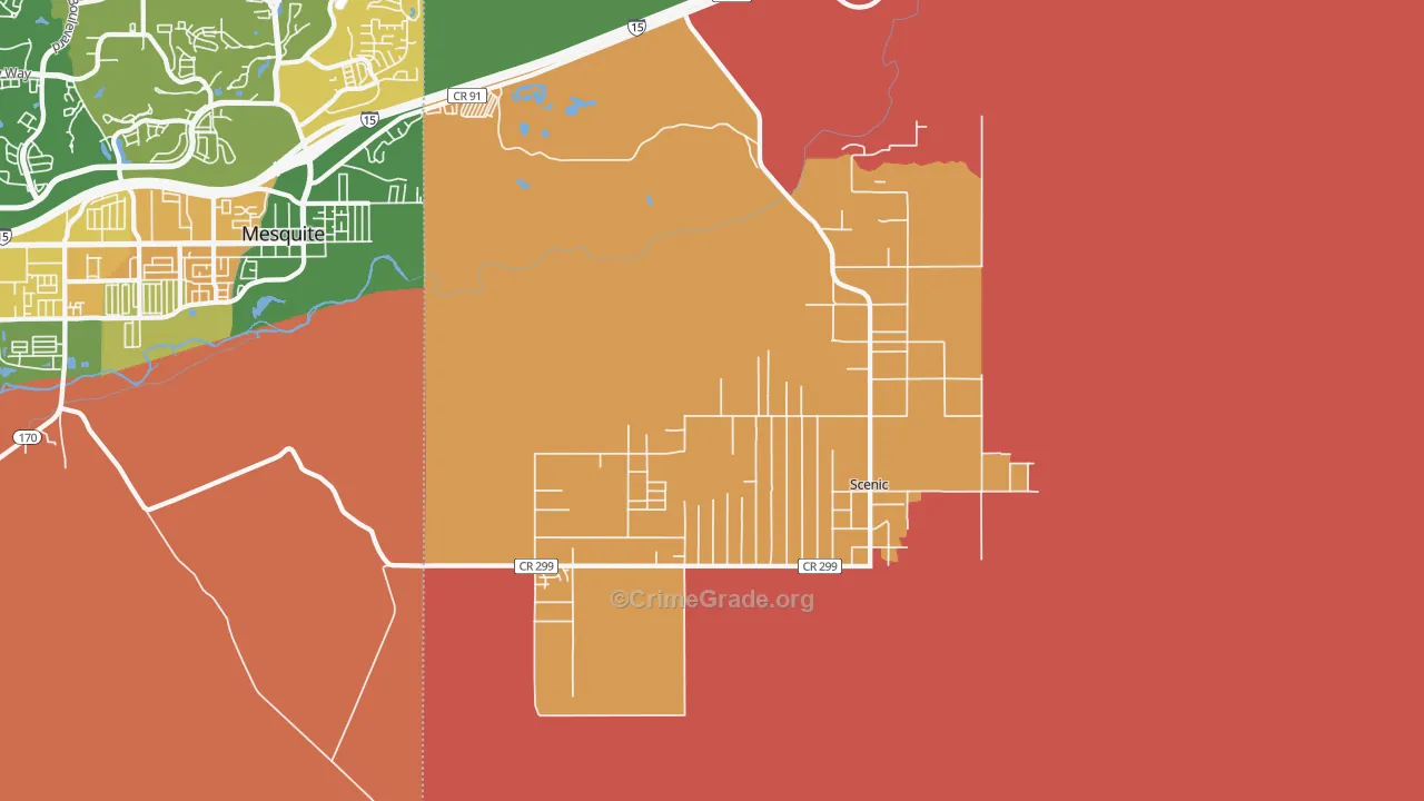 Scenic, AZ Map of Theft Rates