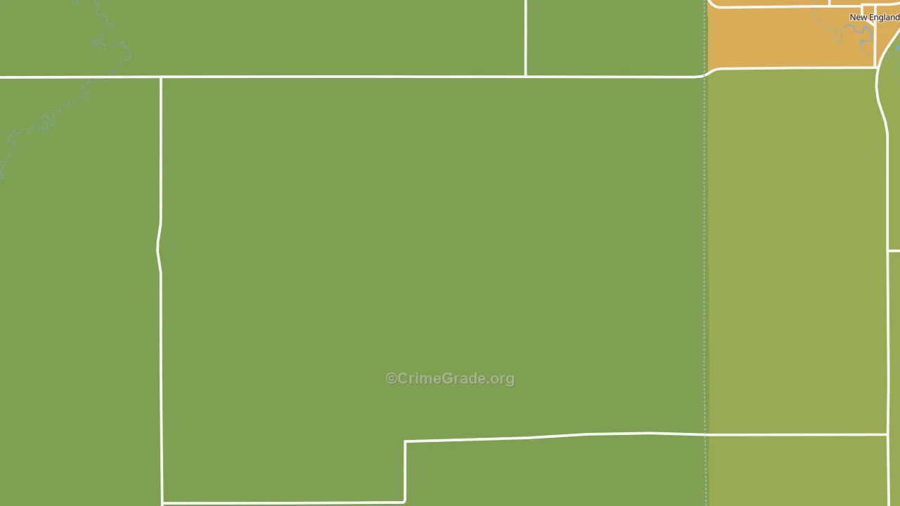 Schefield, ND Map of Theft Rates