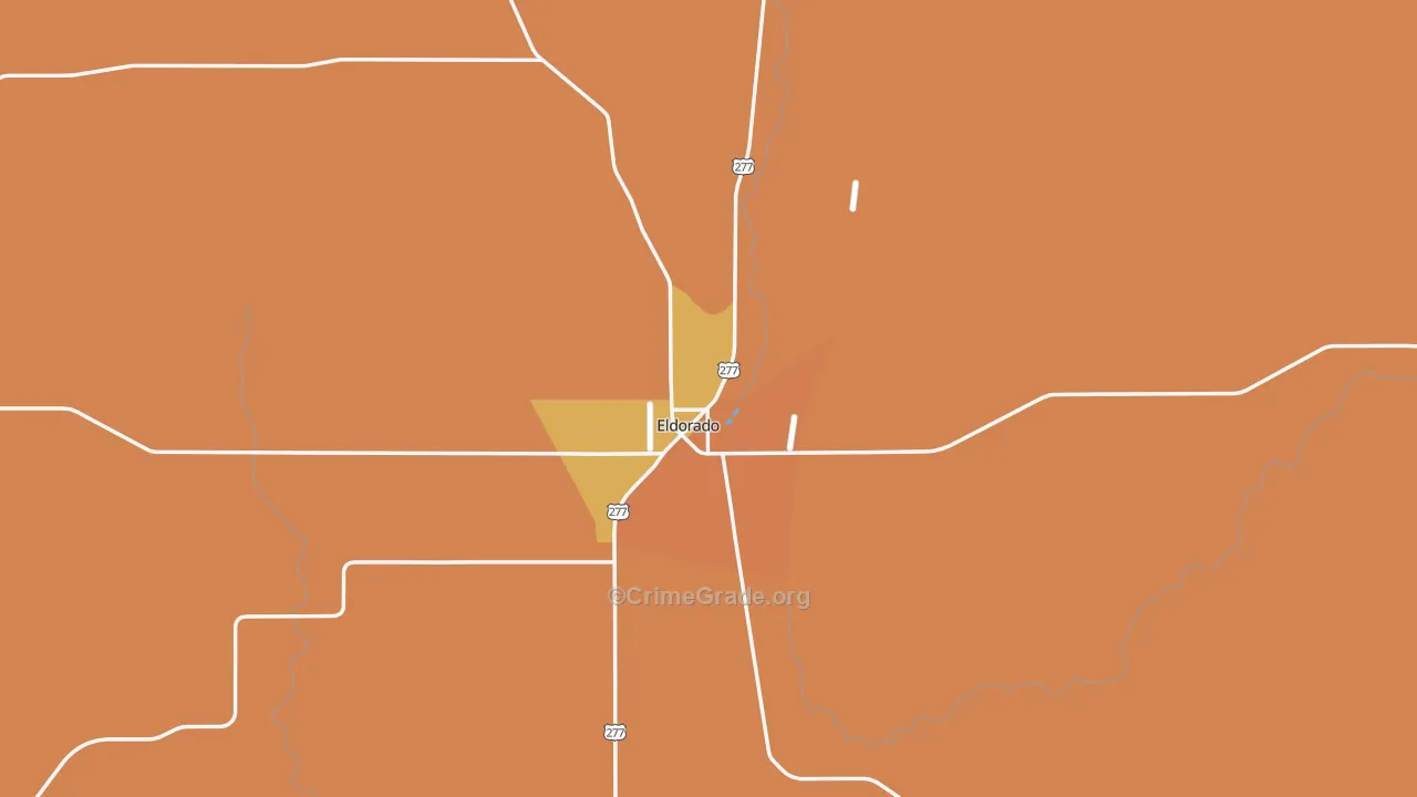 Schleicher County, TX Map of Theft Rates