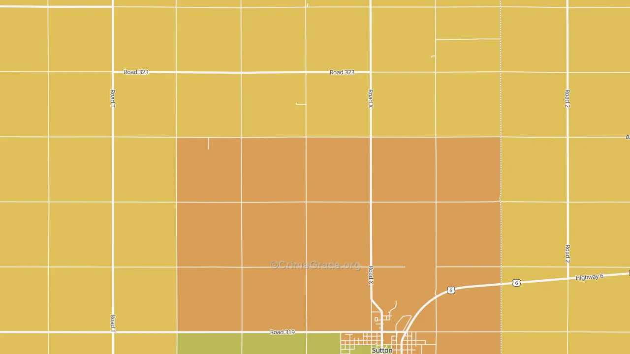 School Creek, NE Map of Theft Rates