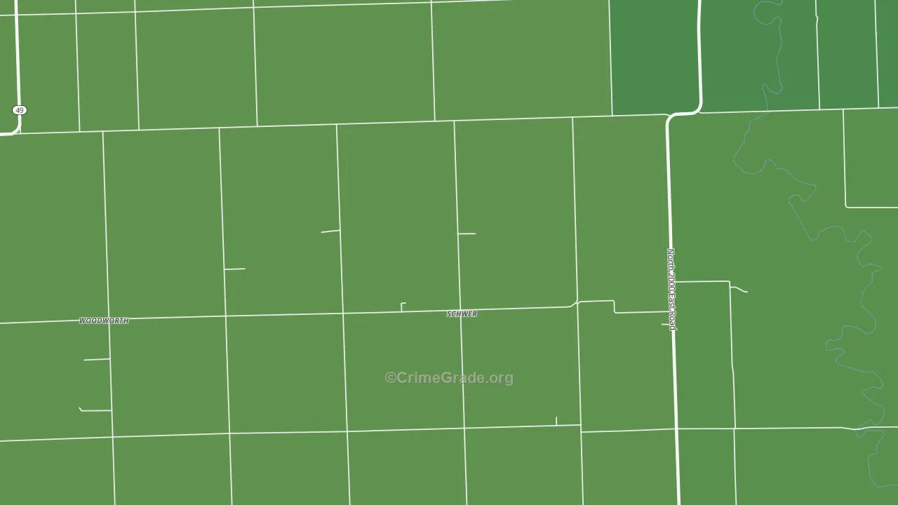 Schwer, IL Map of Theft Rates