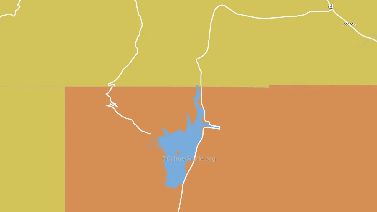 Scofield, UT Map of Theft Rates