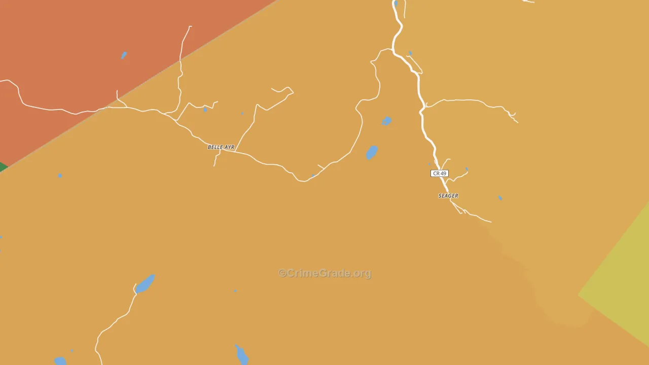 Seager, NY Map of Theft Rates