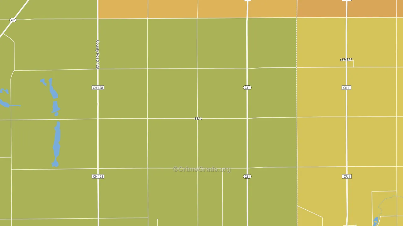 Seal, OH Map of Theft Rates