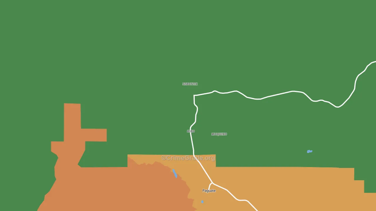 Seboyeta, NM Map of Theft Rates
