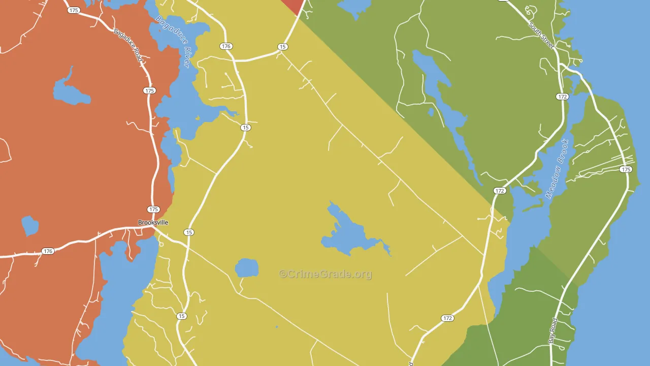 Sedgwick, ME Map of Theft Rates