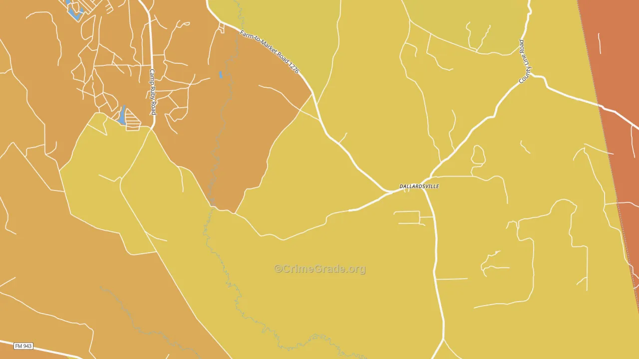 Segno, TX Map of Theft Rates