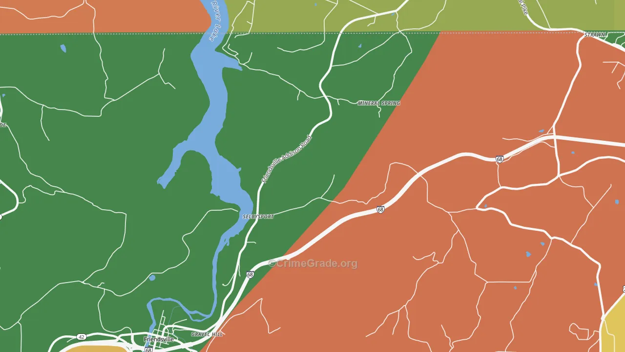 Selbysport, MD Map of Theft Rates