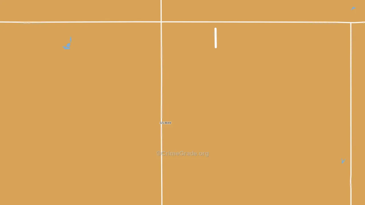 Selman, OK Map of Theft Rates