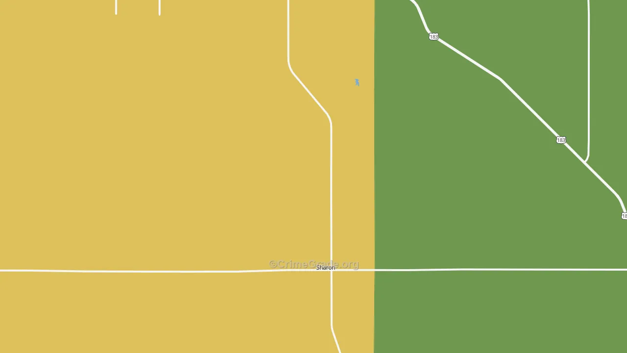 Sharon, OK Map of Theft Rates