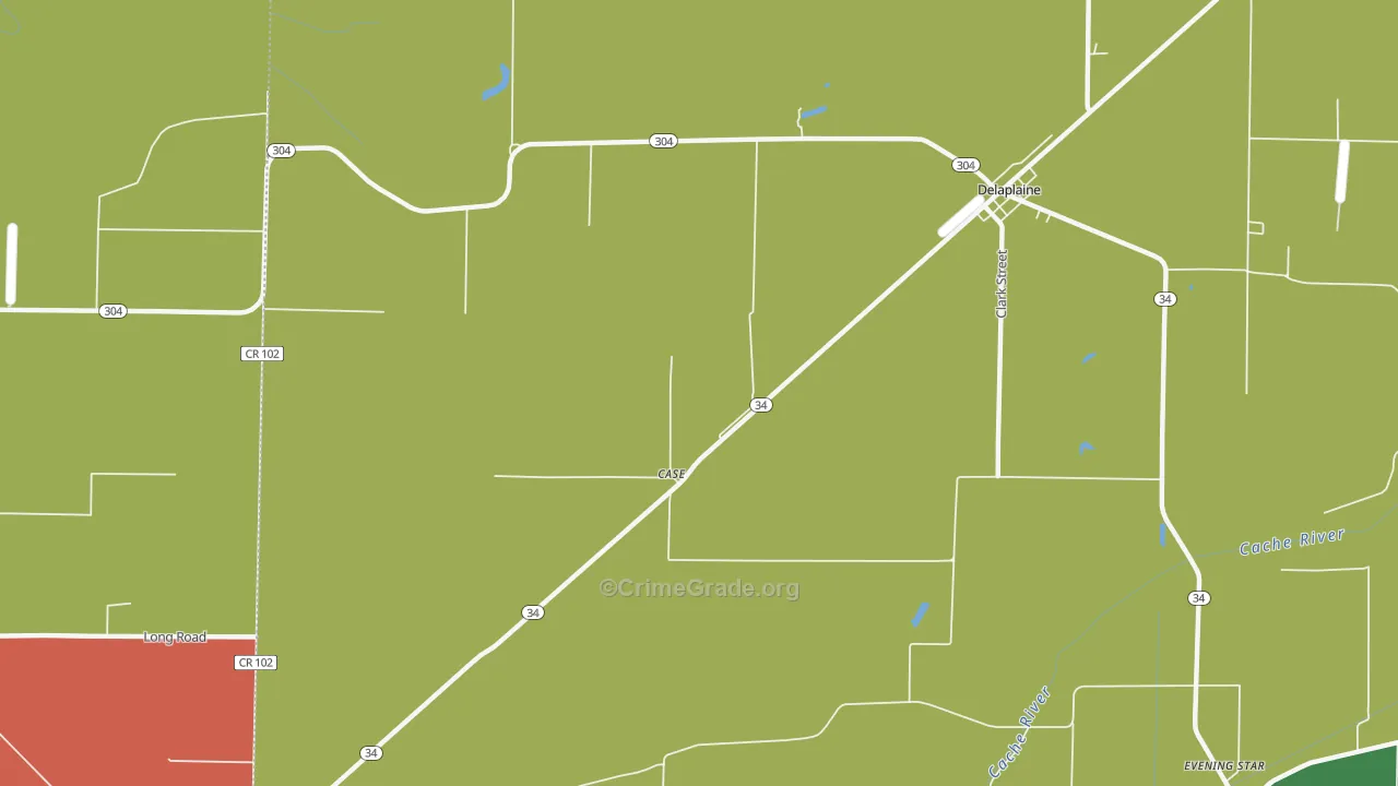 Sharum, AR Map of Theft Rates