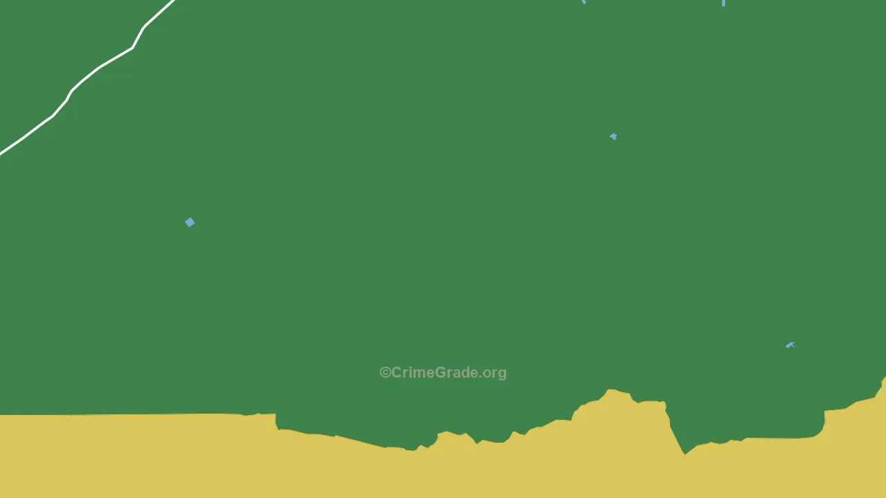 Shawnee, WY Map of Theft Rates