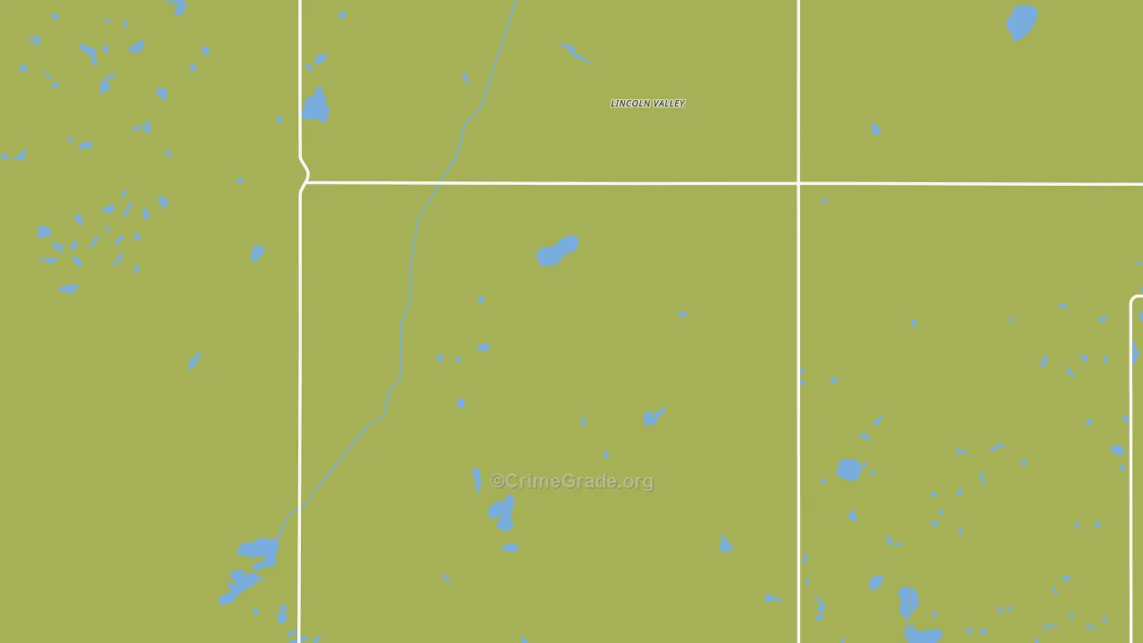 Sheridan County, ND Map of Theft Rates