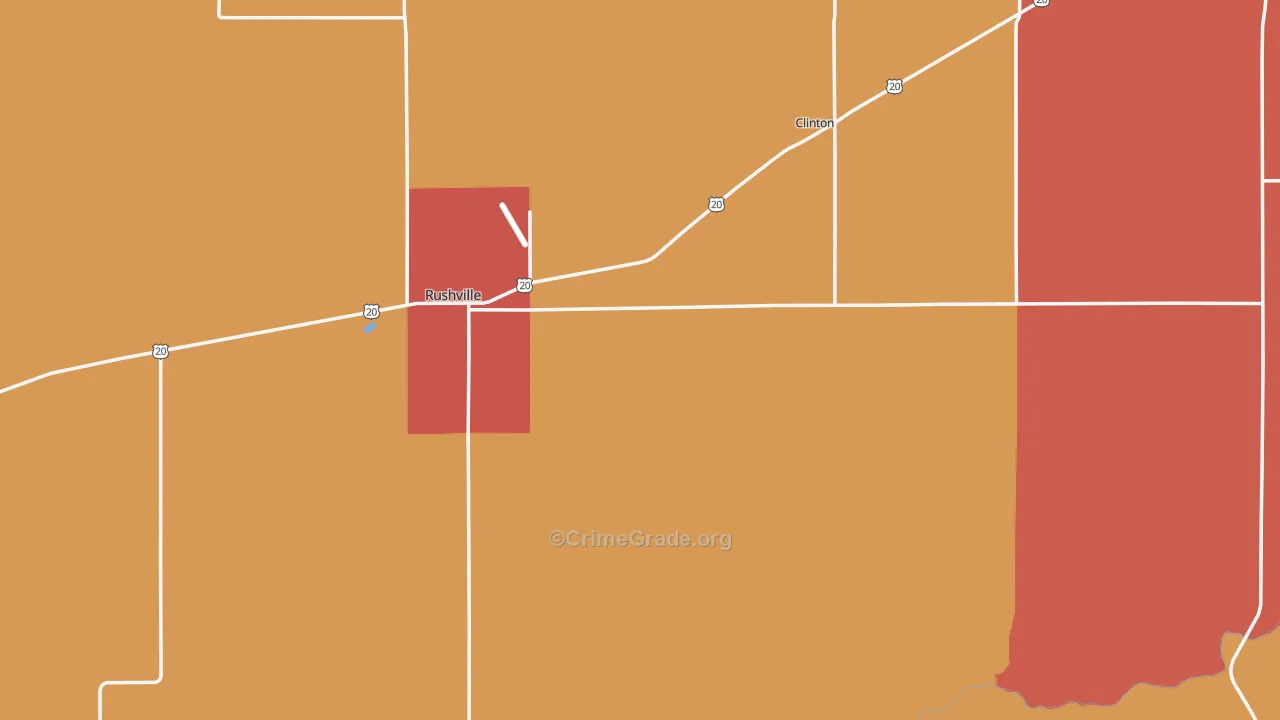 Sheridan County, NE Map of Theft Rates