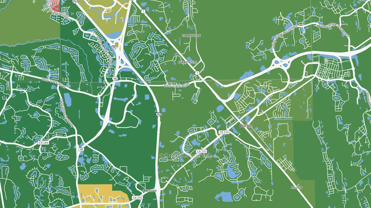 Sherwood Forest, FL Map of Theft Rates