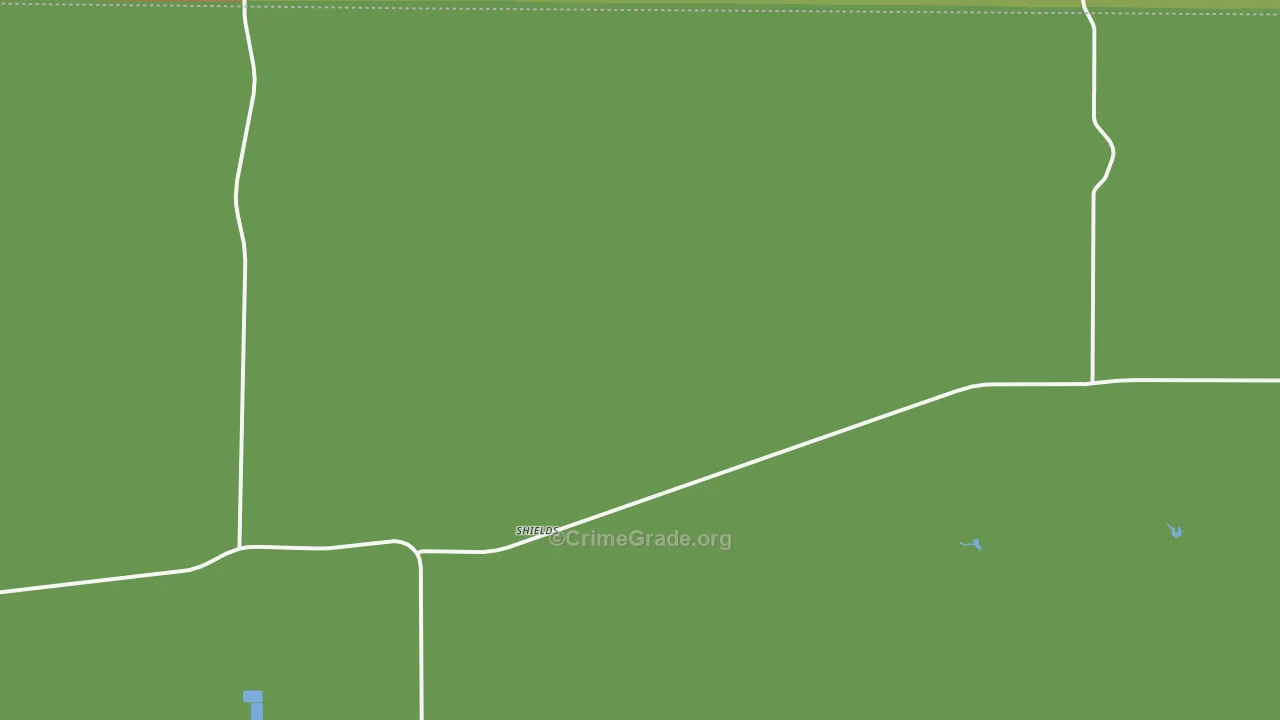 Shields, KS Map of Theft Rates