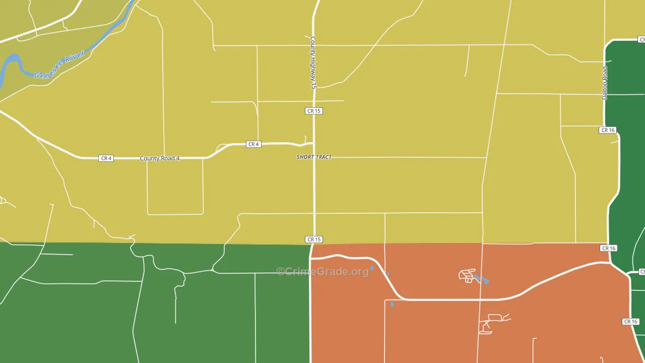 Short Tract, NY Map of Theft Rates