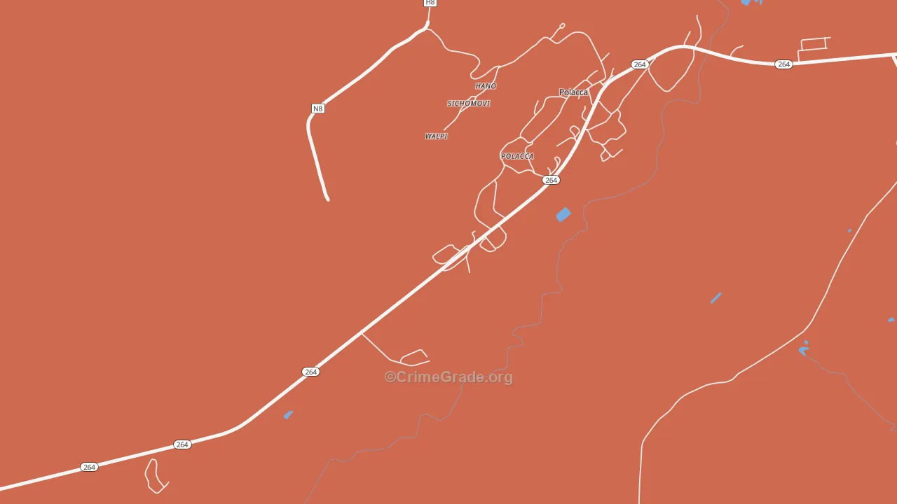 Sichomovi, AZ Map of Theft Rates