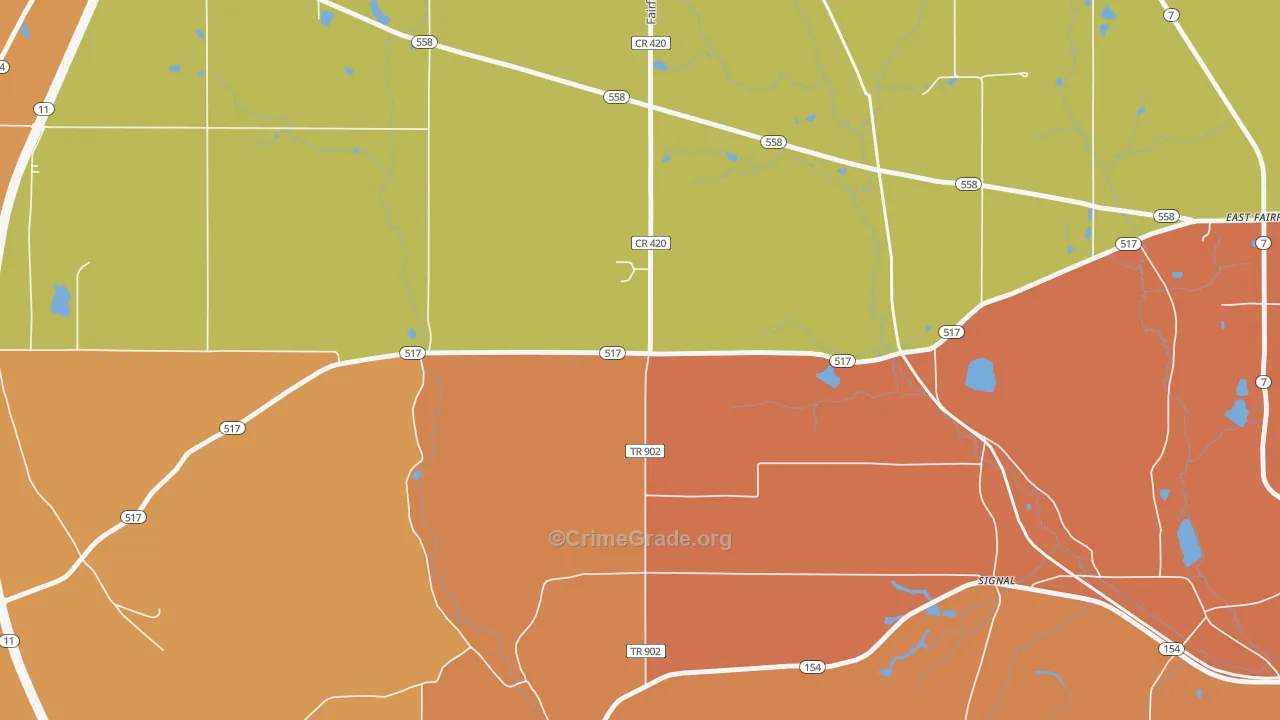 Signal, OH Map of Theft Rates