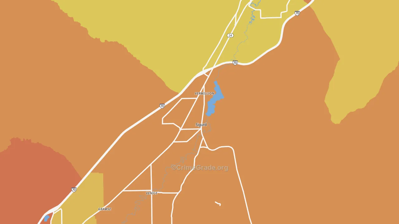 Sigurd, UT Map of Theft Rates