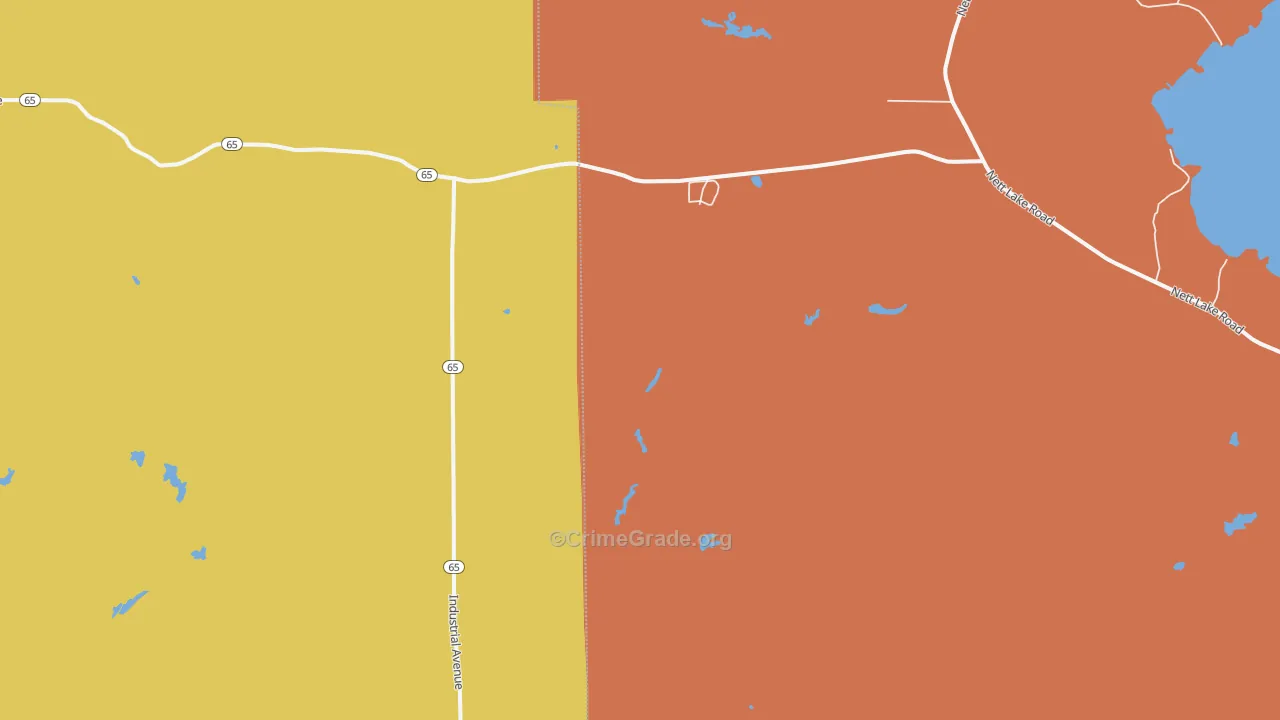 Silverdale, MN Map of Theft Rates
