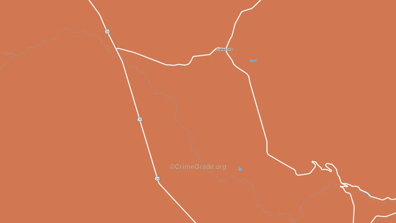 Simnasho, OR Map of Theft Rates