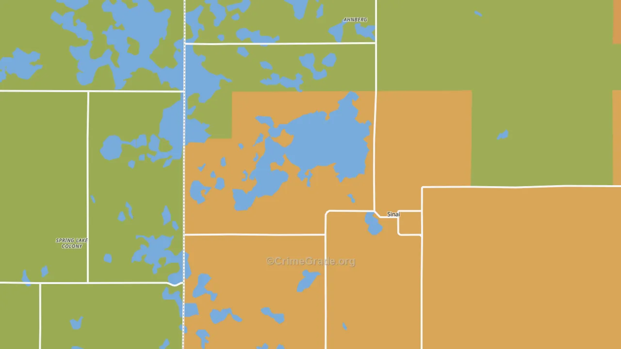 Sinai, SD Map of Theft Rates