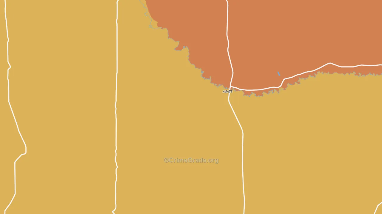 Sioux County, NE Map of Theft Rates