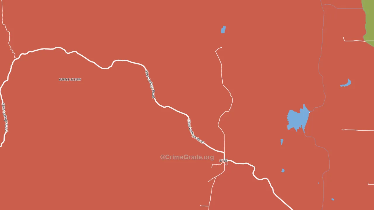 Sites, CA Map of Theft Rates