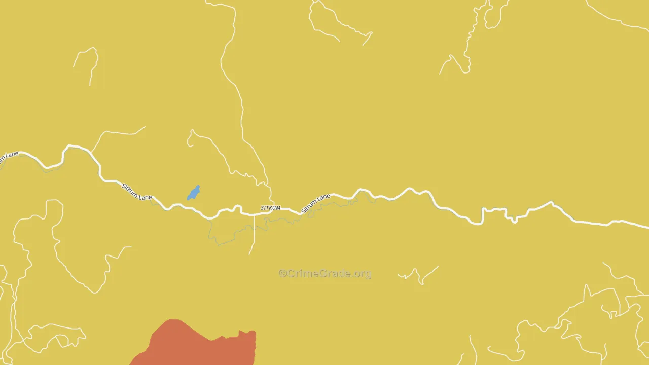 Sitkum, OR Map of Theft Rates