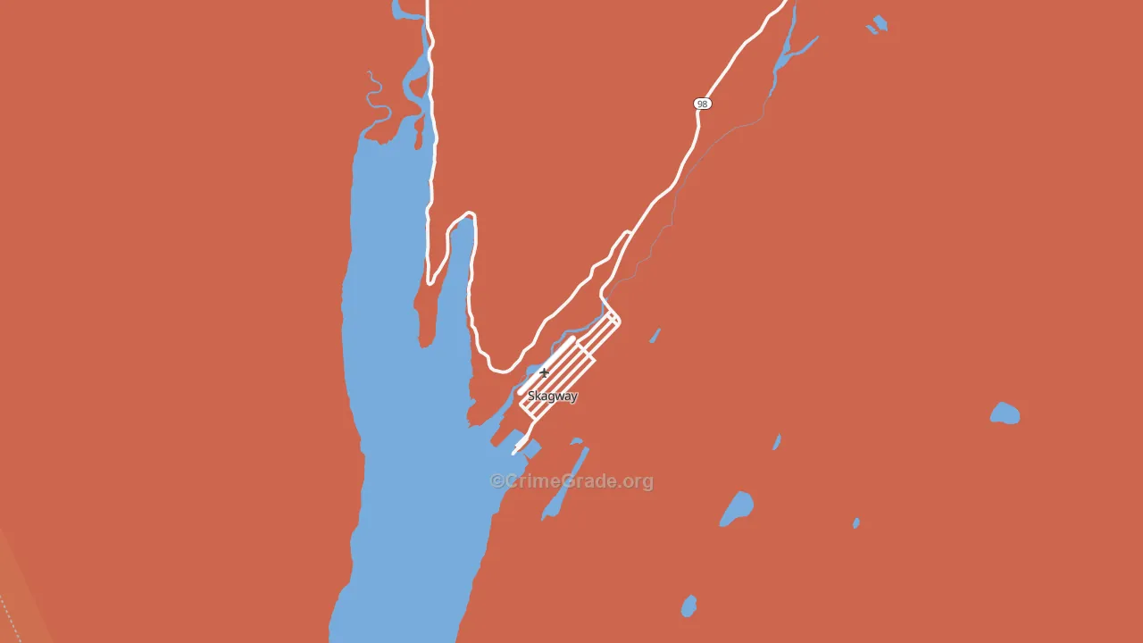 Skagway, AK Map of Theft Rates