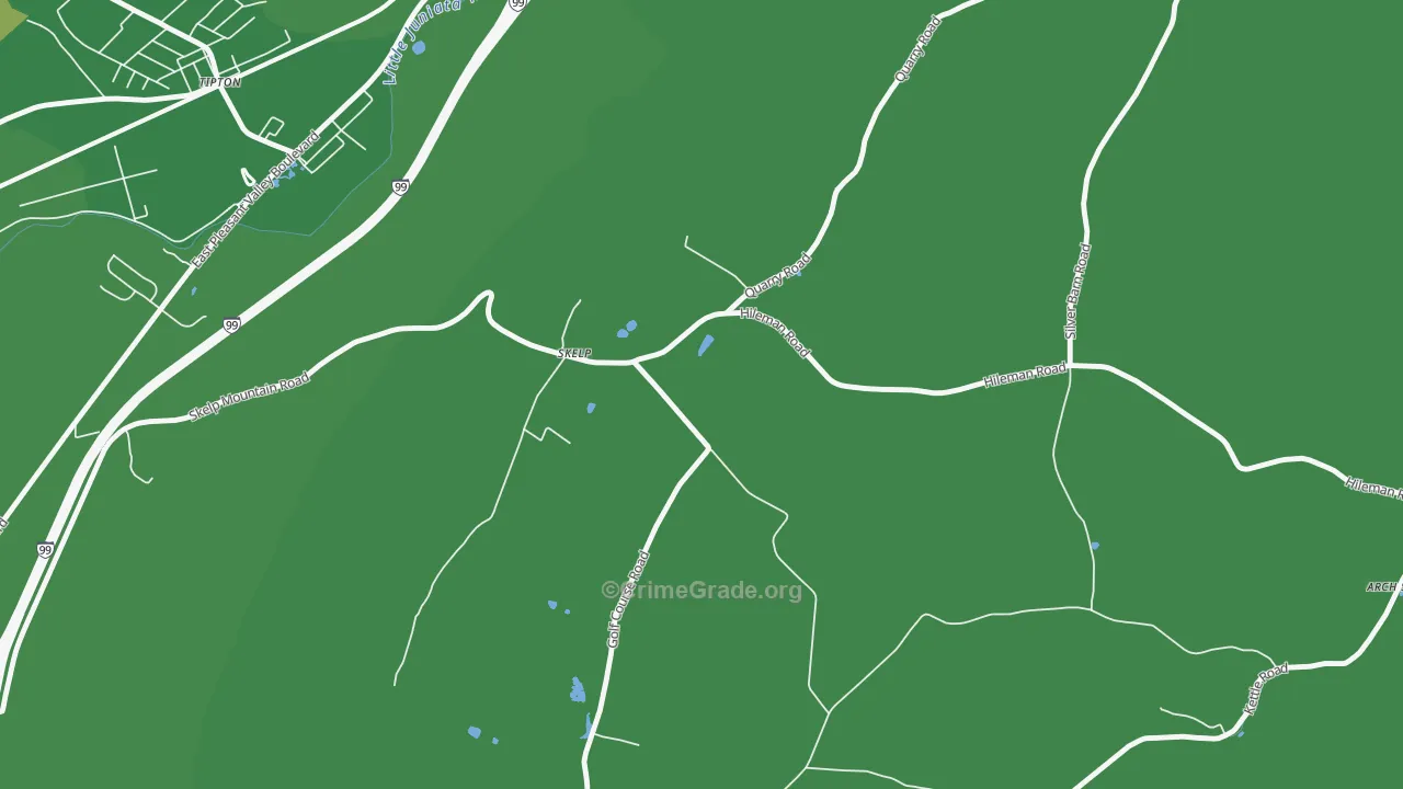 Skelp, PA Map of Theft Rates