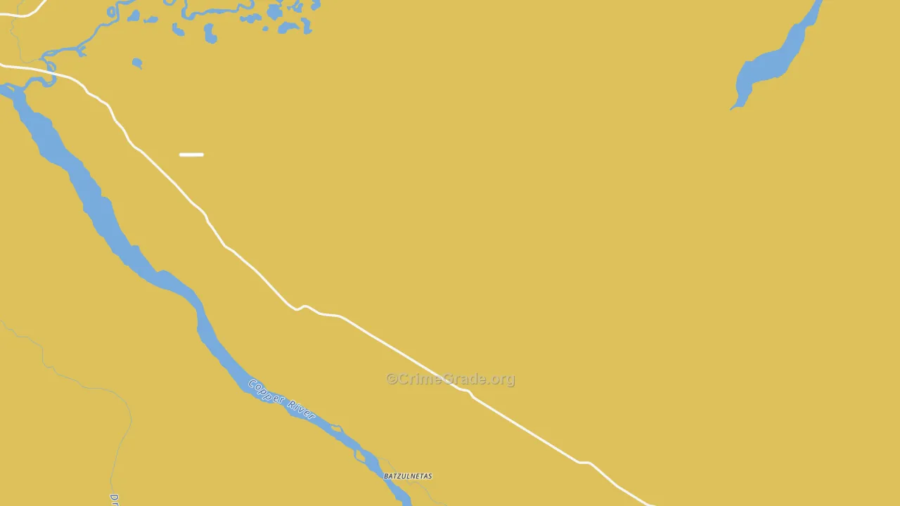 Slana, AK Map of Theft Rates