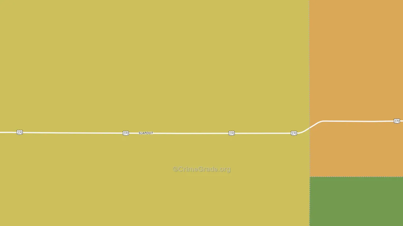 Slapout, OK Map of Theft Rates