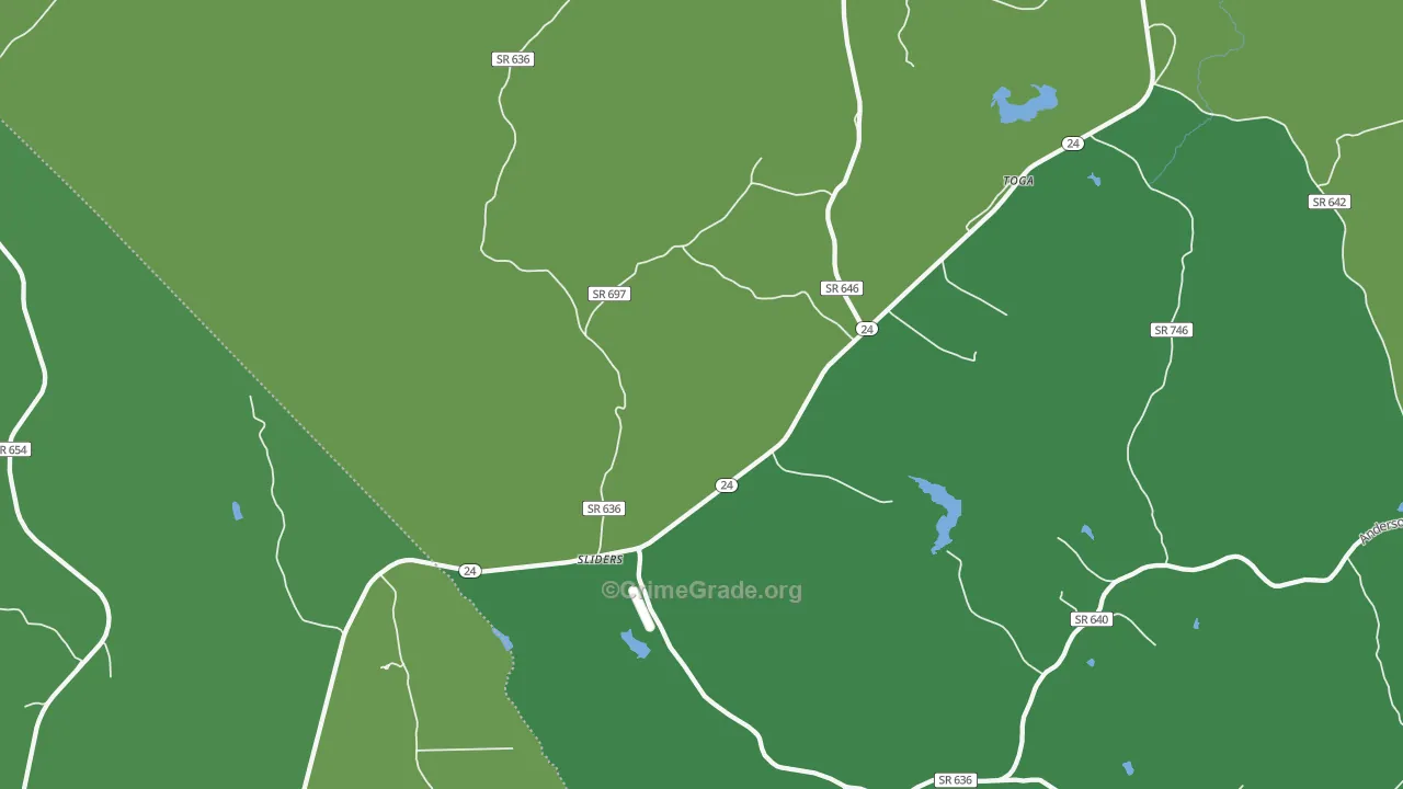 Sliders, VA Map of Theft Rates