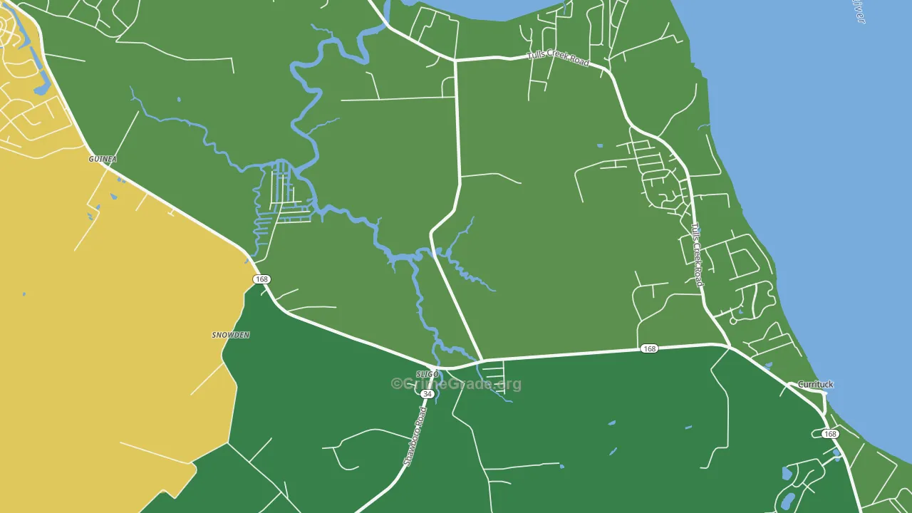Sligo, NC Map of Theft Rates