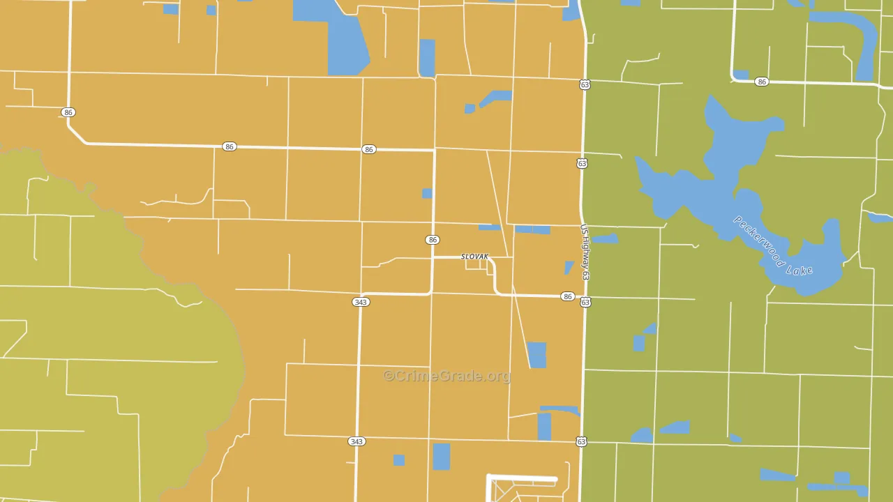 Slovak, AR Map of Theft Rates