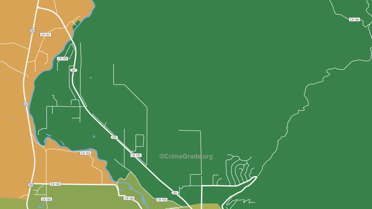 Smeltertown, CO Map of Theft Rates