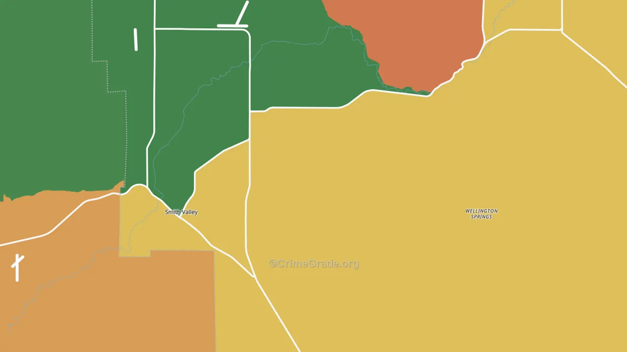 Smith, NV Map of Theft Rates