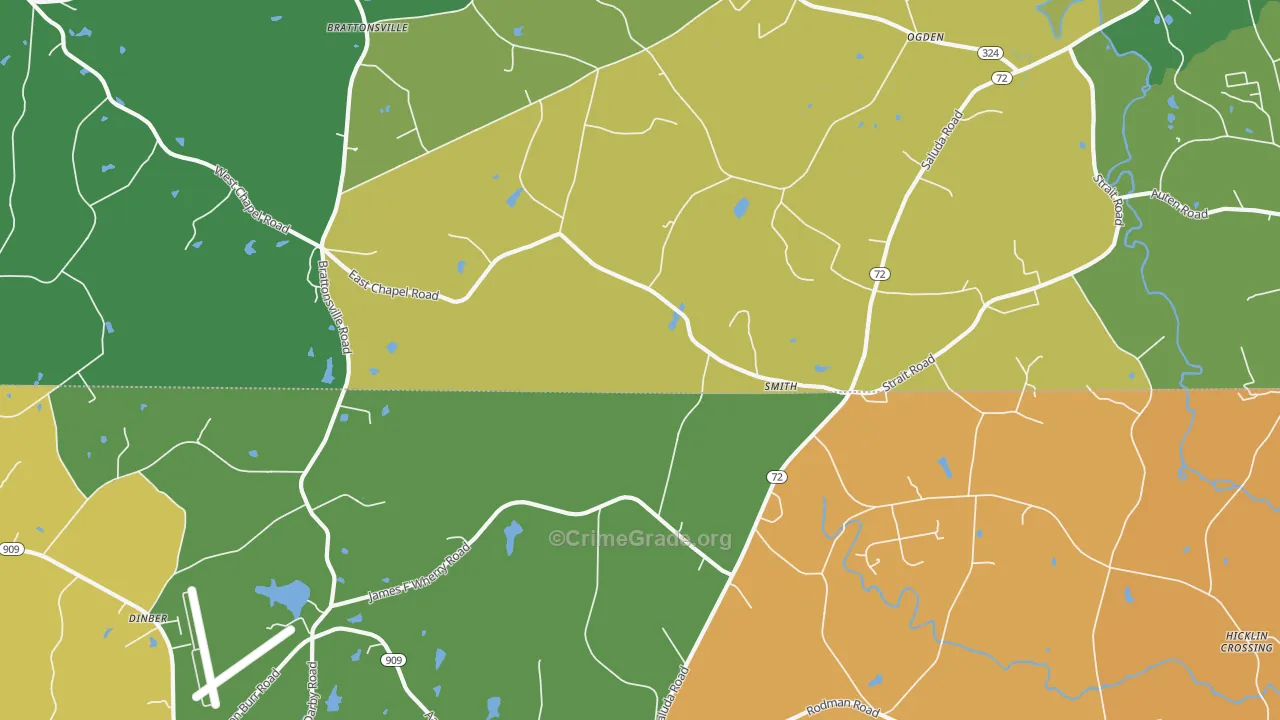 Smith, SC Map of Theft Rates