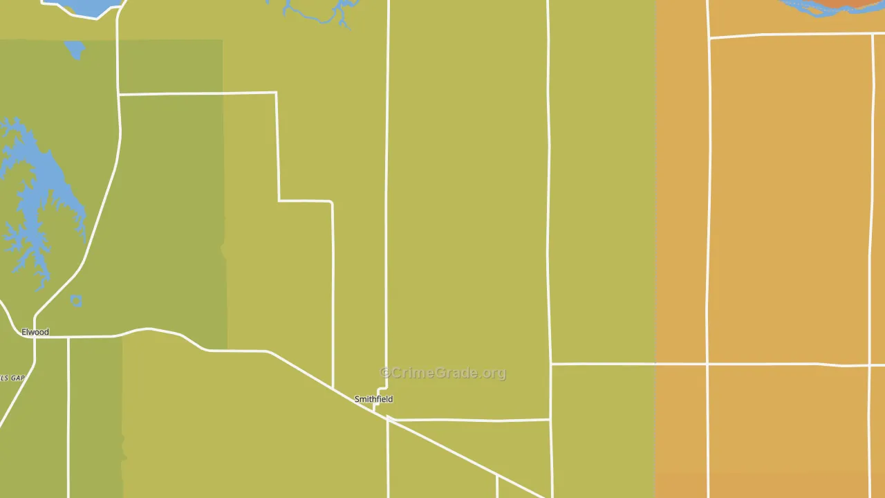 Smithfield, NE Map of Theft Rates