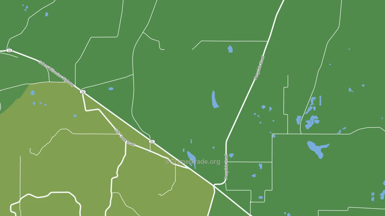 Smithfield, OR Map of Theft Rates